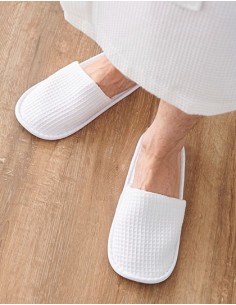 T-TC066-Waffle Mule Slippers 2
